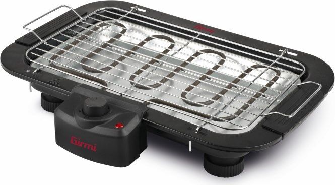 girmi bq1100 barbecue elettrico da tavolo griglia di contatto potenza 2000 watt dimensione 48x36 cm - bq1100 bq11