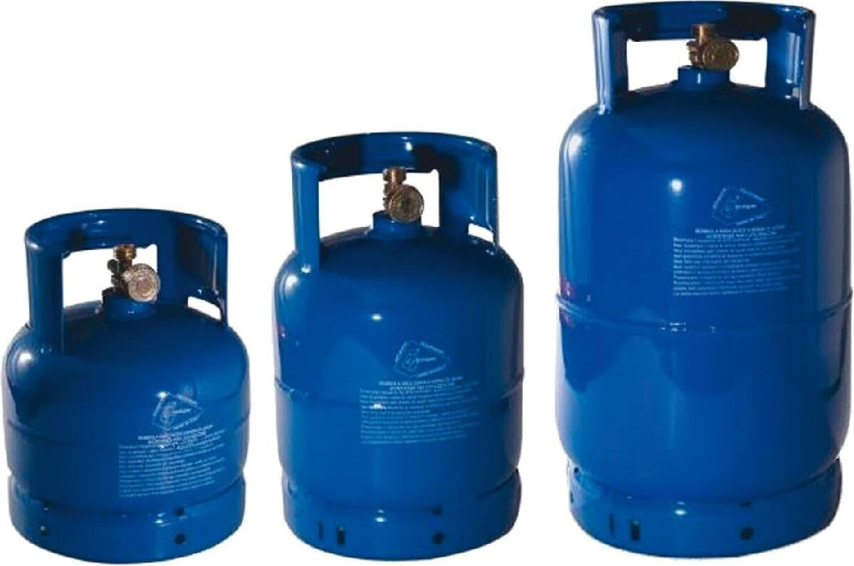 gisi 51031002/tp bombola da campeggio per gas propano vuota con rubinetto capacità 2 kg - 51031002/tp