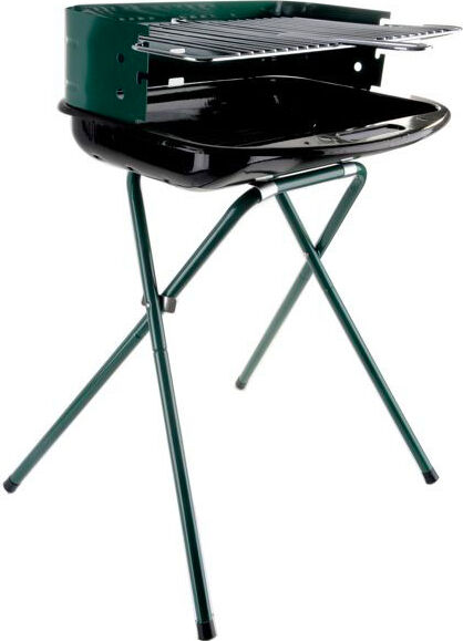 lapillo 11940-a barbecue a carbonella carbone bbq da giardino portatile da esterno in acciaio 56x45 cm / 71h cm gambe pieghevoli - 11940-a