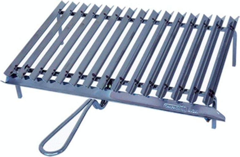 ompagrill 20630 griglia per barbecue in acciaio dimensioni 50x35 cm - 20630