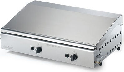 ompagrill 4068/cover/m barbecue a gas in ghisa barbecue 2 bruciatori doppia piastra 70x40 - 4068/cover/m