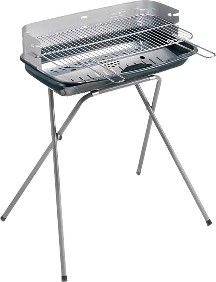 ompagrill 60400ecol barbecue a carbonella carbone bbq da giardino esterno in acciaio 60x36 cm / 82h cm - ergo