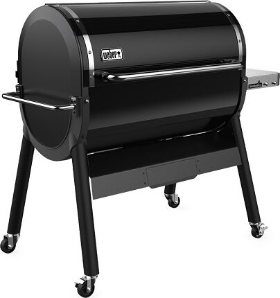 weber 23511004 barbecue a pellet da esterno bbq da giardino con coperchio e timer - 23511004 smokefire ex6 gbs