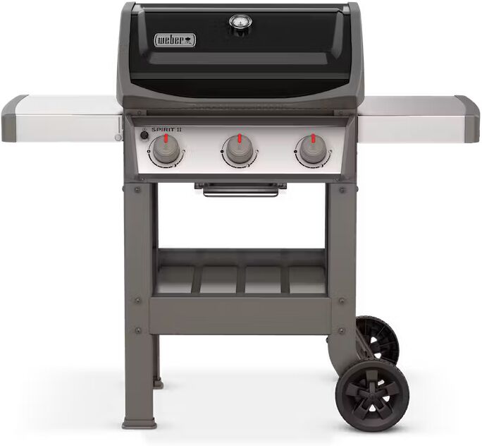 weber 45010129 barbecue a gas da giardino bbq da esterno griglia in ghisa con coperchio e ruote - 45010129 spirit ii e-310 gbs