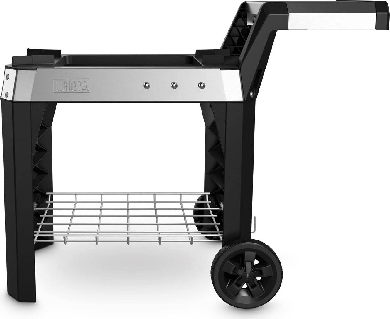 weber 6539 carrello barbecue elettrici serie pulse 1000 / 2000 con ruote e maniglia laterale - 6539