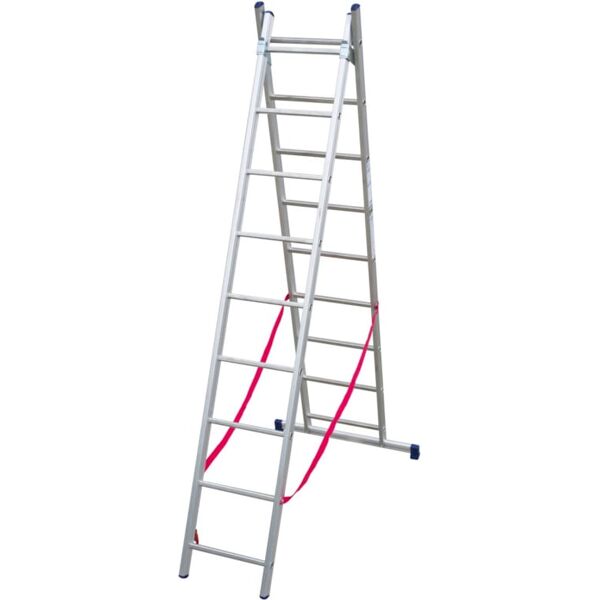 facal sl260-2 scala alluminio a libretto telescopica 9 + 9 gradini altezza 426 cm - sl260-2 stilo trasformabili