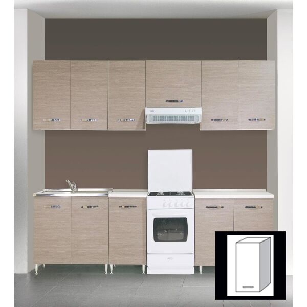 azur line lgp40kit outlet - pensile cucina 1 anta 40x30x72h cm colore larice - lgp40kit