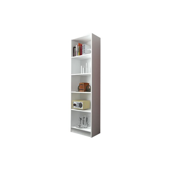 brixo 65 11 02 librerie in legno verniciato 6 ripiani 57x25xh186 cm - 65 11 02