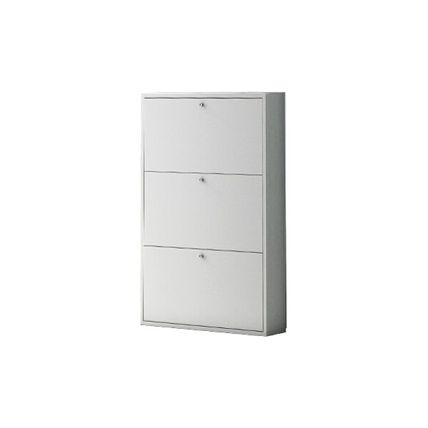 dechome 85 50 20 scarpiere slim 3 ante bianco - 85 50 20