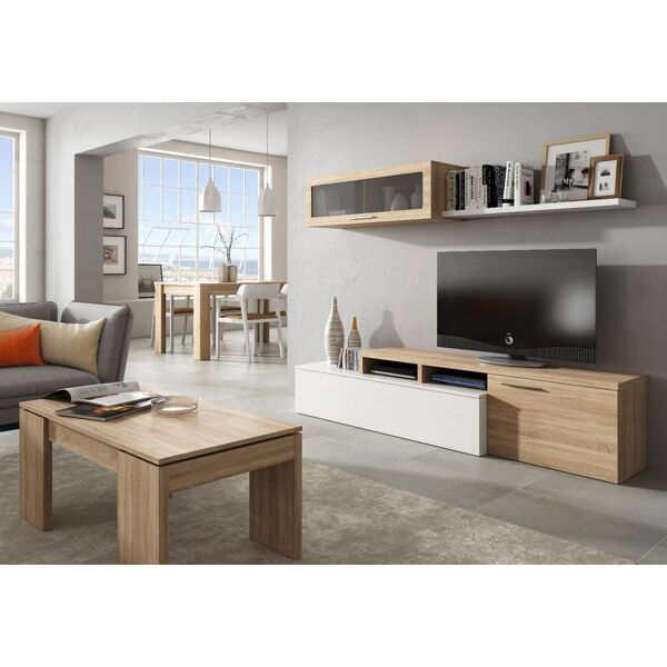 fores habitat 016667f mobile tv in legno 200x41xh44 cm - 016667f nexus