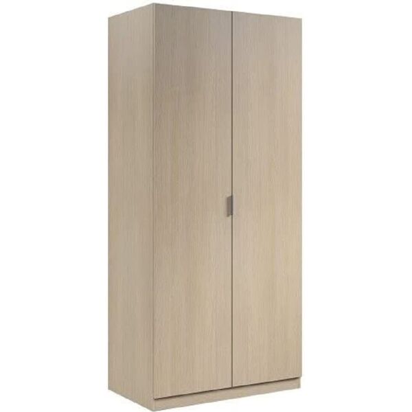 fores habitat lcx022r armadio 2 ante in legno 81x52x180h cm colore rovere - lcx022r linea urban