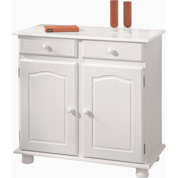 inter link 20900802 mobile buffet 2 ante / 2 cassetti in legno 88x43x87h cm colore bianco - 20900802 linea living