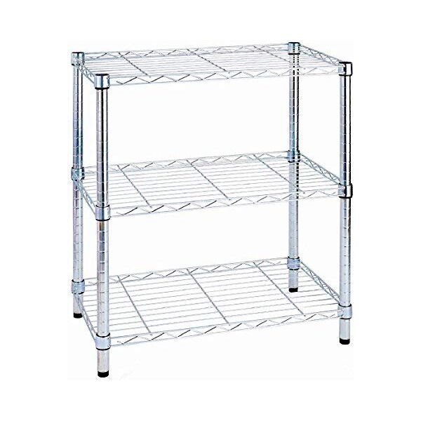 king home s1775001 scaffale in metallo scaffalatura 3 ripiani 60 x 35 x 90 h cm multiuso - s1775001