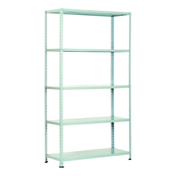 prometal 80x40 unishelf scaffale metallo scaffalatura 5 ripiani cm. 80x40x196.5h aste interne colore grigio - 80x40 unishelf