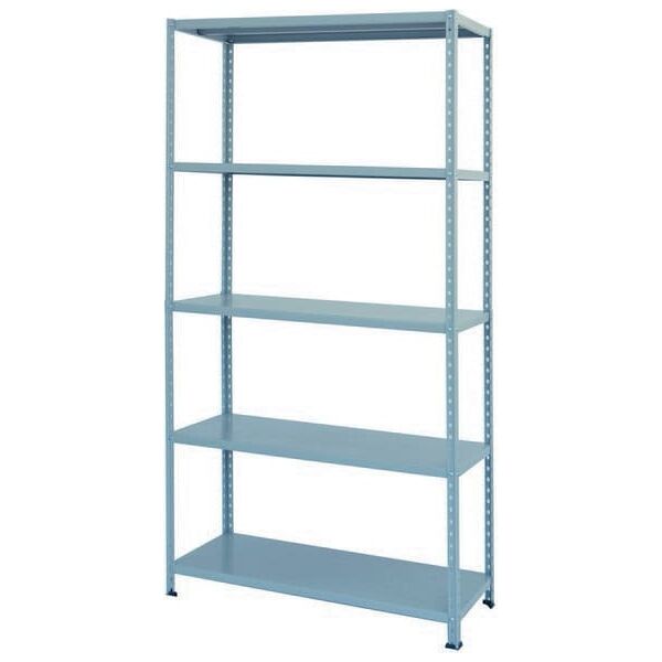 nbrand ts220k10151x.a scaffale metallo scaffalatura 5 ripiani cm. 100x40x200 h aste interne colore grigio - ts220k10151x.a