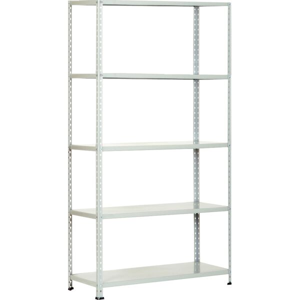 pro metal ts220k12101x scaffale metallo scaffalatura 5 ripiani 120x40x196h cm colore grigio - ts220k12101x