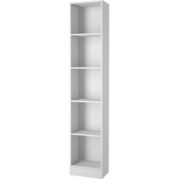 tvilum aps 71775/49 libreria verticale a colonna 4 ripiani 40x26x203h cm colore bianco - 71775/49