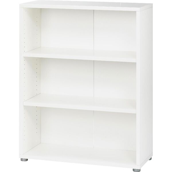 tvilum aps 80423-49ak libreria in legno 2 ripiani 89x40x113h cm colore bianco - 80423-49ak linea prima