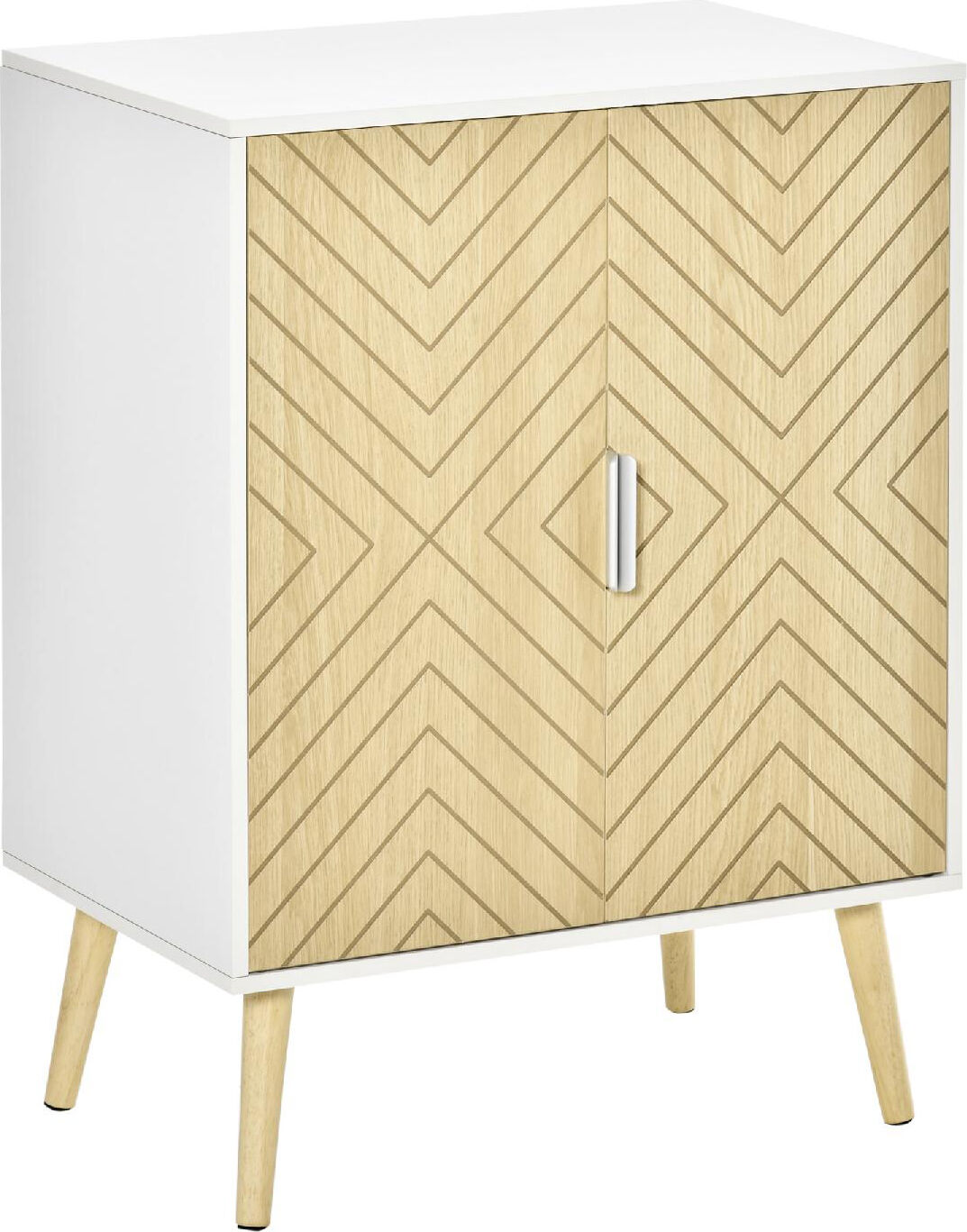 dechome 124 credenza moderna in legno mobiletto multiuso per soggiorno o camera 60x40x80cm