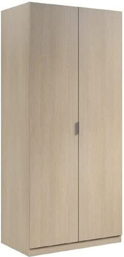 fores habitat lcx022r armadio 2 ante in legno 81x52x180h cm colore rovere - lcx022r linea urban