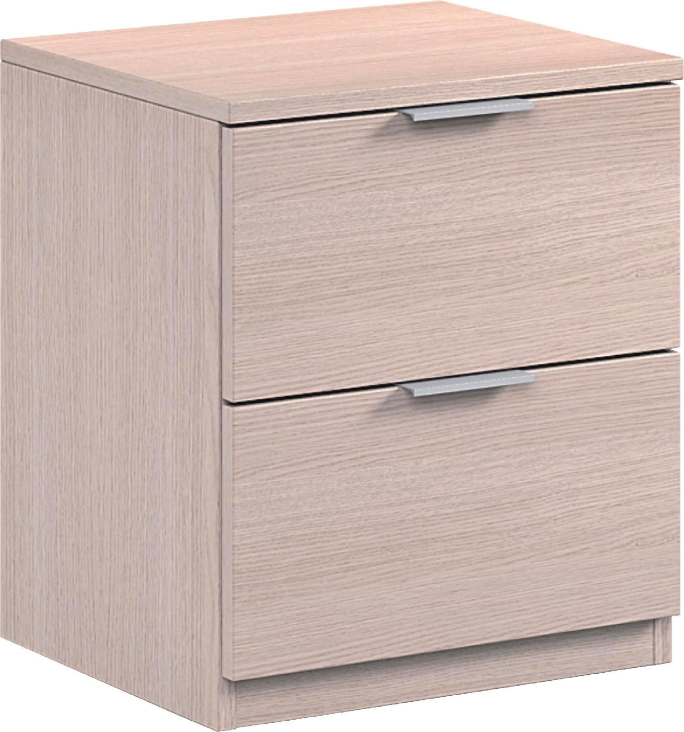 fores habitat lc7820r comodino 2 cassetti in legno 38x34x45h cm colore rovere - lc7820r linea urban