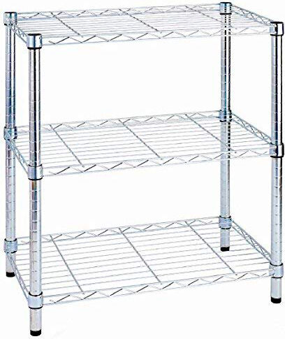 king home s1775001 scaffale in metallo scaffalatura 3 ripiani 60 x 35 x 90 h cm multiuso - s1775001