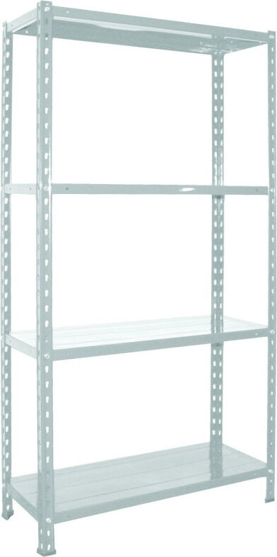 bizzotto 82 scaffale in metallo 4 ripiani dimensioni 70x30x150 cm colore bianco - minkitwh