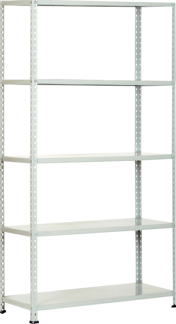 pro metal ts220k12101x scaffale metallo scaffalatura 5 ripiani 120x40x196h cm colore grigio - ts220k12101x