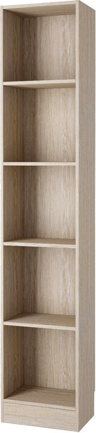 tvilum aps 71775ak libreria verticale a colonna in legno 4 ripiani 41x27x203h cm colore quercia - working