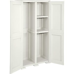tontarelli To6264p Armadio Da Esterno Portascope In Plastica Antipioggia 2 Ante 2 Ripiani Dimensioni 79x43x164 Cm Colore Bianco - Simplex tontarelli To6264p Armadio Da Esterno Portascope In Plastica Antipioggia 2 Ante 2 Ripiani Dimensioni 79x43x164 Cm Colore Bianco - Simplex