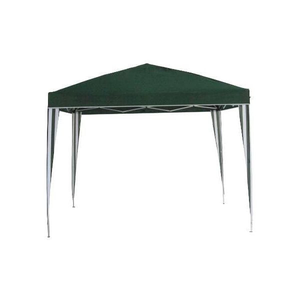 amicasa f002 gazebo giardino 3x3 mt pieghevole richiudibile in metallo copertura top in poliestere 180 gr - f002