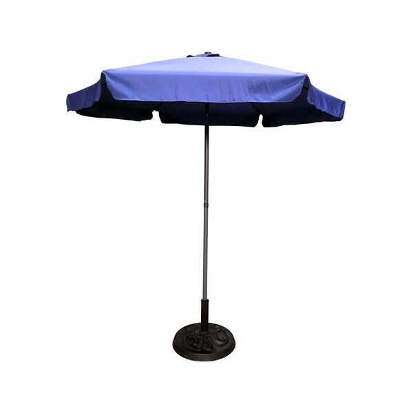 amicasa garda ombrellone mare da spiaggia Ø 2.3 mt in alluminio colore blu - garda