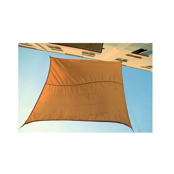 amicasa tenda_4x4 vela ombreggiante 4x4 mt quadrata colore beige - tenda