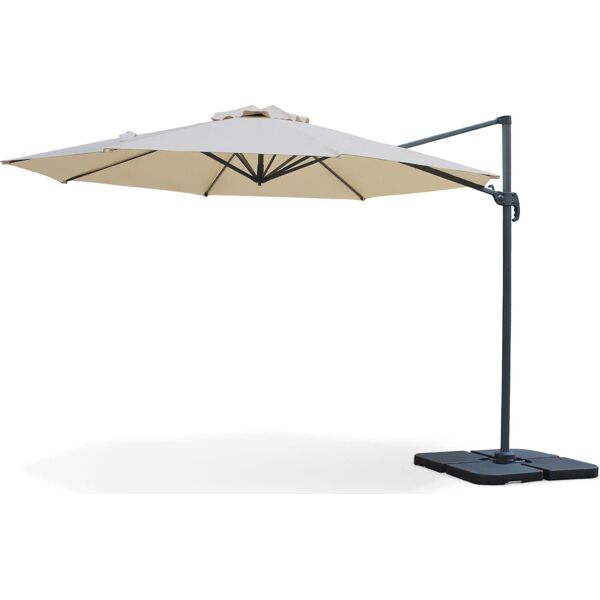 brixo premium350 ombrellone da giardino decentrato 3.5x3.5 mt in alluminio - premium350