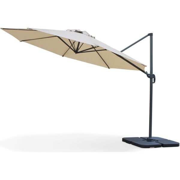 brixo prestige300 ombrellone da giardino 3x3 mt decentrato in alluminio - prestige300