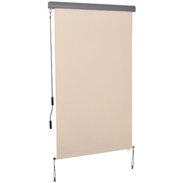 dechome 235cw830 tenda da sole da esterno a caduta avvolgibile 120x200 cm per balcone o finestra colore beige - 235cw830