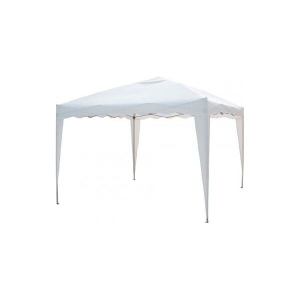 dechome camel33wh gazebo giardino 3x3 mt pieghevole in acciaio richiudibile con sacca colore bianco