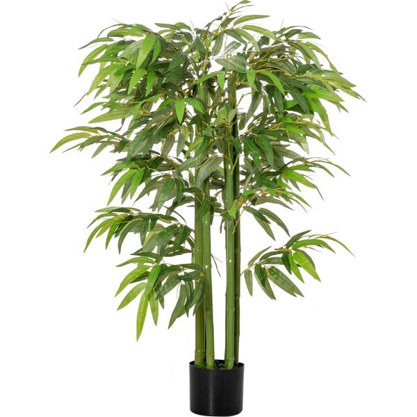 dechome 448 pianta finta bambù in vaso 140cm per interno ed esterno bambù artificiale e realistico con 336 foglie