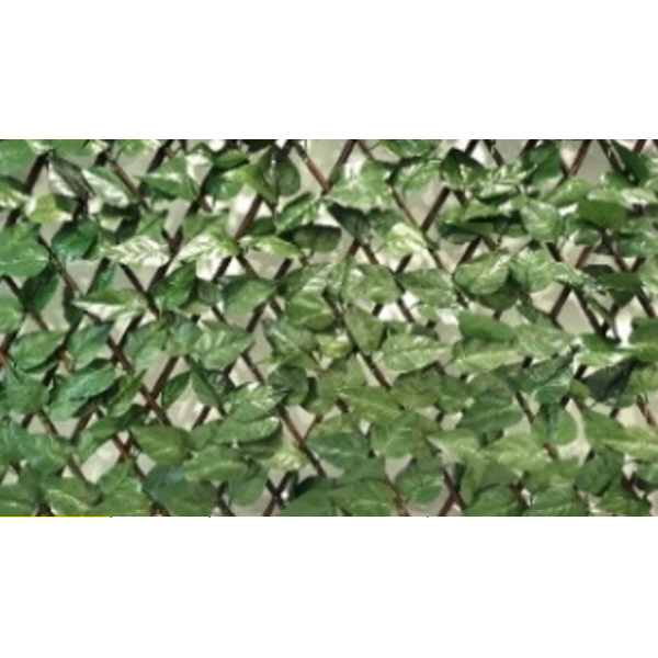 dechome 476844 finta siepe 8 pezzi parete verde estensibile per esterni in legno e poliestere 200x100cm - 476844