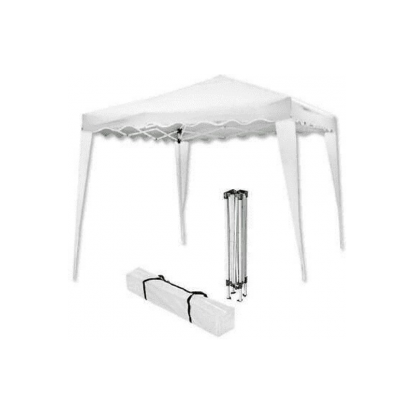 dechome camel32wh gazebo giardino pieghevole 3x2 mt in acciaio con sacca colore bianco