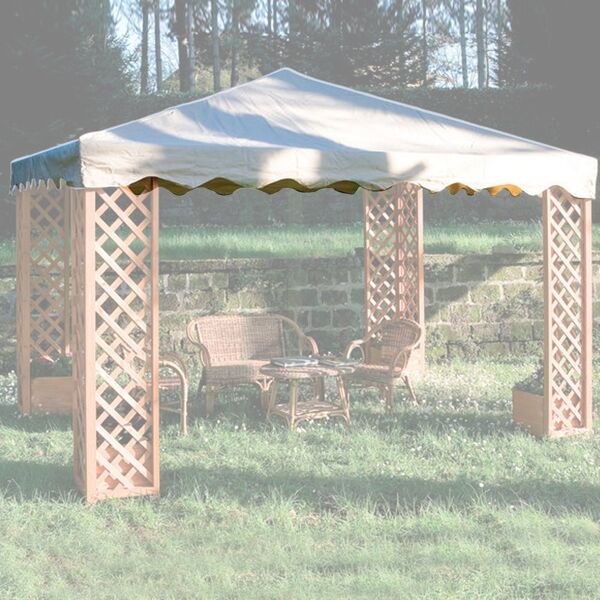 giardini del re top copertura maxima copertura gazebo 3x4 mt top in poliestere colore ecrù