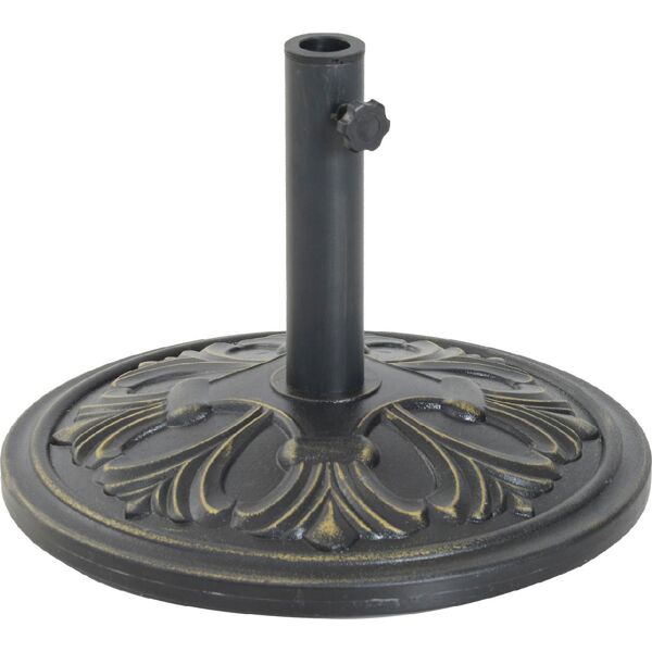 vivagarden 84d046 base per ombrellone regolabile 13 kg in cemento e bronzo Ø48 cm - 84d046