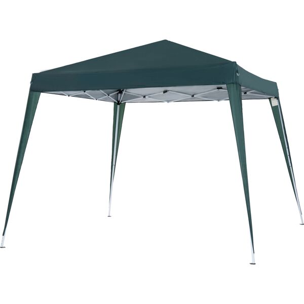 vivagarden d45159gn gazebo giardino 3x3 mt pieghevole in acciaio e poliestere impermeabile colore verde - d45159gn