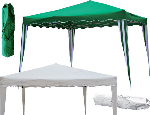 brixo camel33 gazebo giardino 3x3 mt pieghevole in acciaio green - camel33