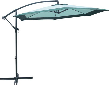 brixo giada300 ombrellone da giardino 3x3 mt decentrato in alluminio colore giada - giada300