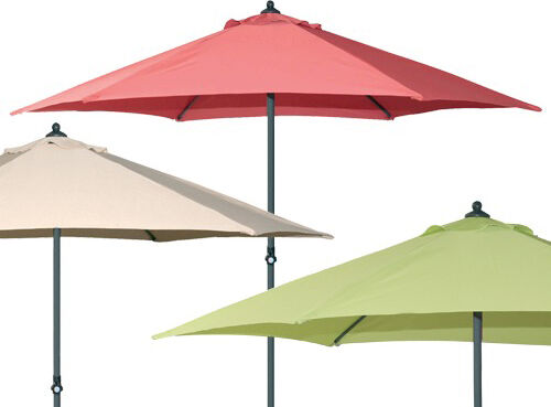 brixo oav270 ombrellone da giardino 2.7x2.7 mt in alluminio telo in poliestere colore verde - oav270