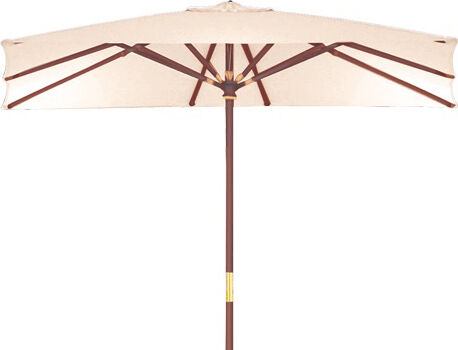 brixo suntopbe33 ombrellone da giardino 3x3 mt in legno telo in poliestere colore beige - suntopbe33