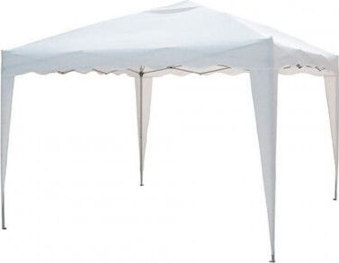 dechome camel33wh gazebo giardino 3x3 mt pieghevole in acciaio richiudibile con sacca colore bianco