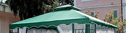 giardini del re top copertura 3x3 bianco copertura gazebo 3x3 mt top in poliestere 180 g/mq colore bianco