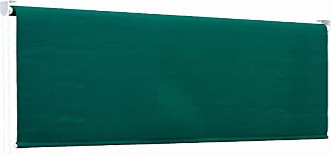 garden friend t1372028/a tenda da sole da esterno a caduta avvolgibile cm 250x200 cm per balcone colore verde unito - t1372028/a